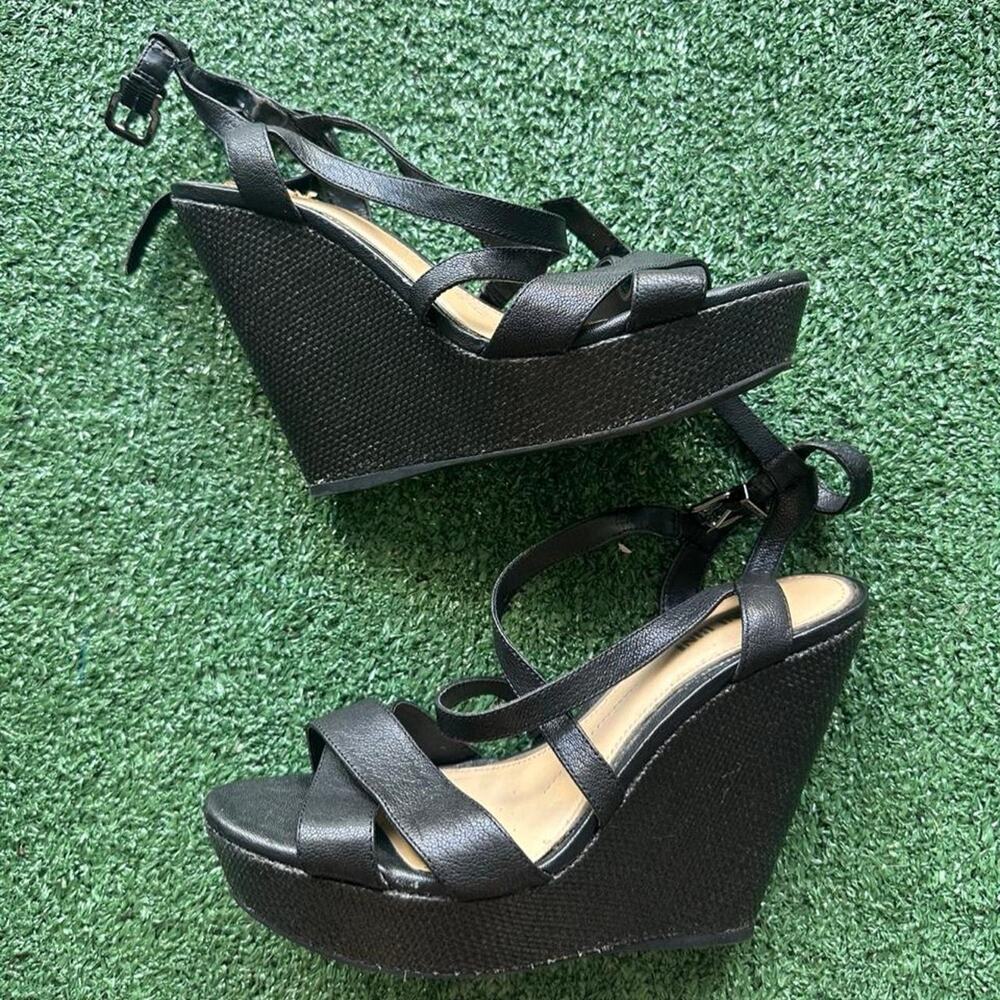 y2k gianni binni platform wedge sandal